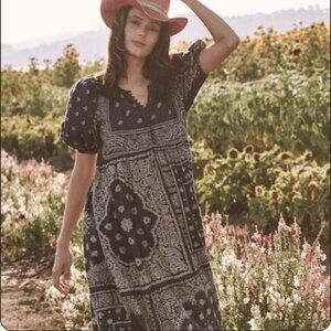 NWT THE GREAT. The Ravine Dress In Bandana Print Size Small 1
